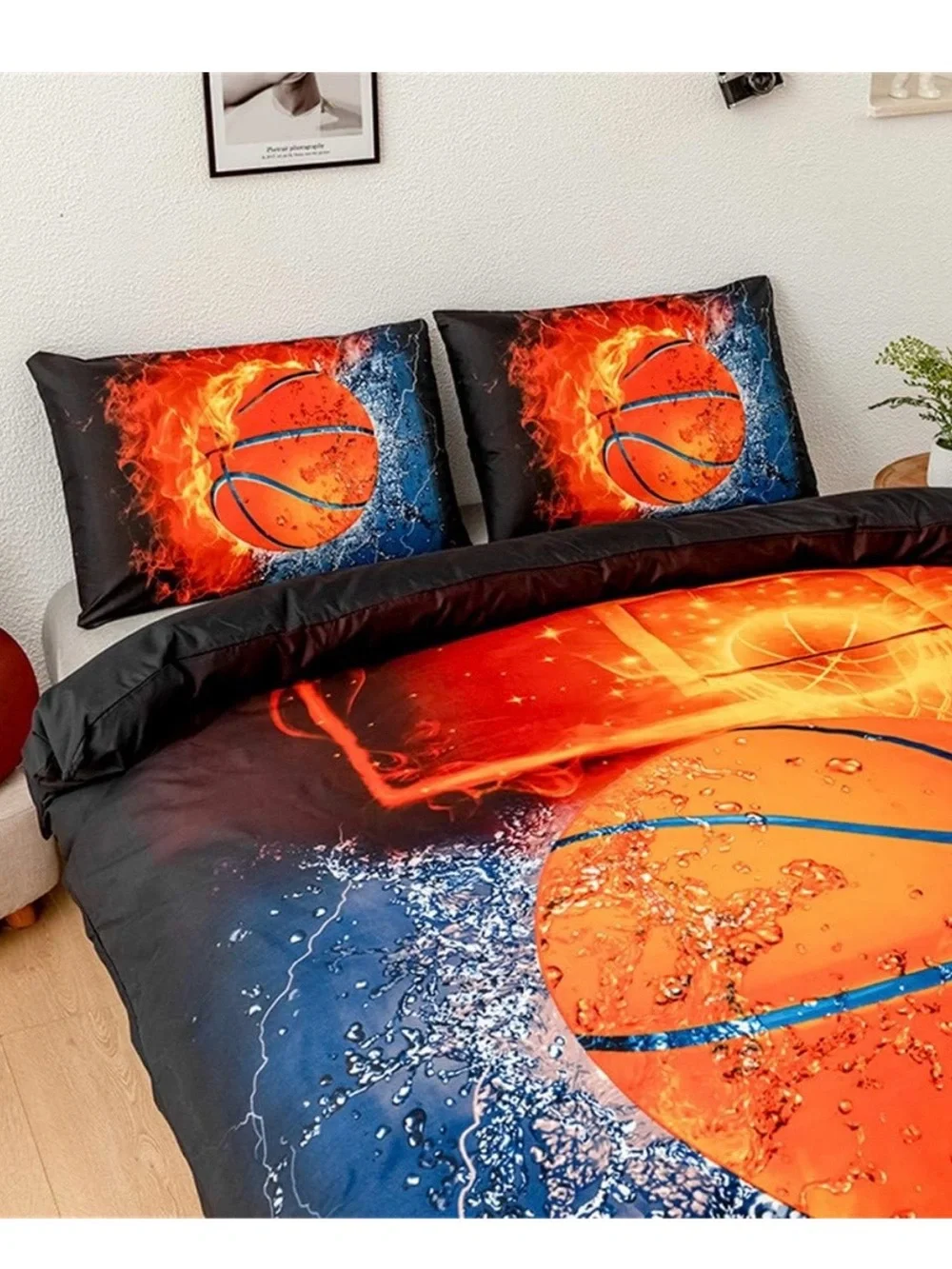 3D Basketball Comforter — Twin Size